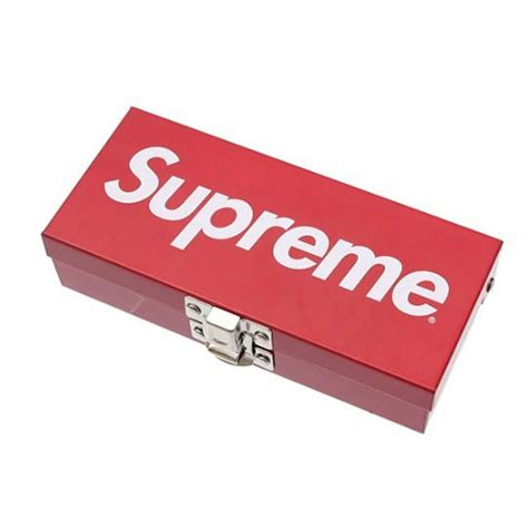 supreme small metal storage box red|Supreme Small Metal Storage Box Red SS17A64 SS17 Rare .